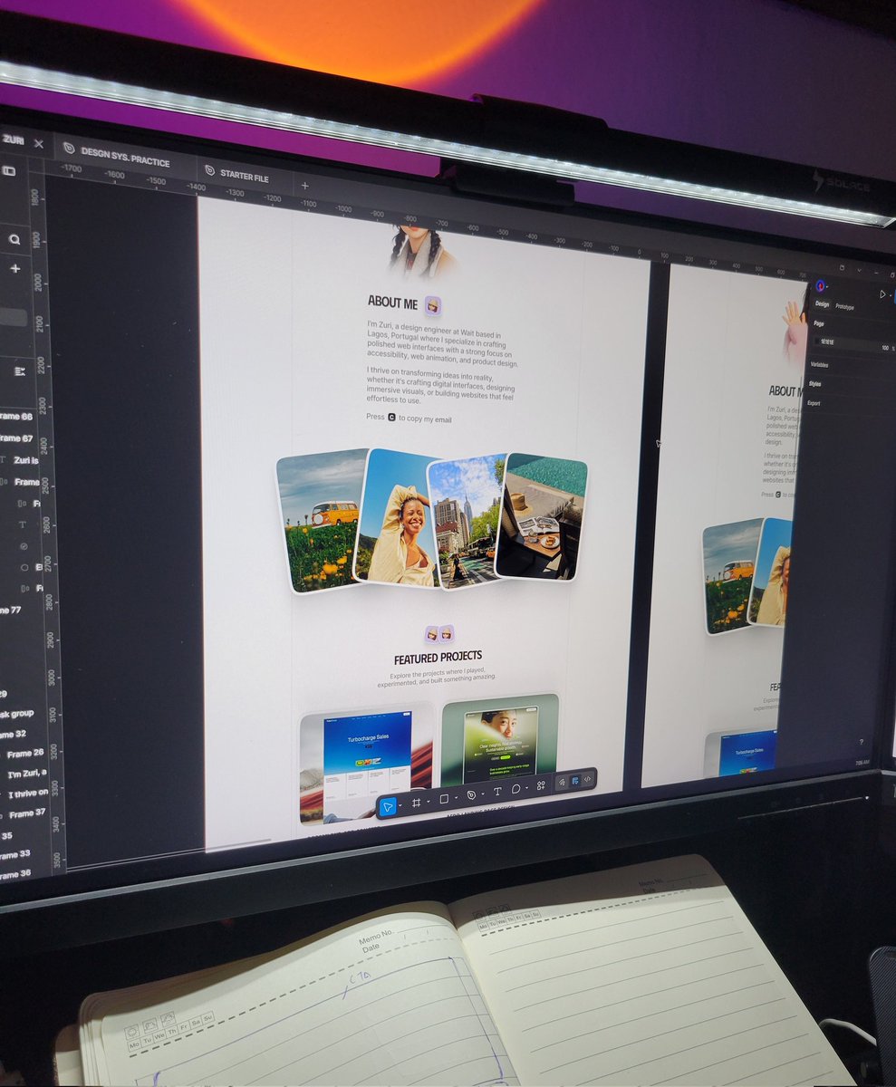_UduotB's tweet photo. First Framer template... WIP 🚧

PS: The project thumbnails are not mine... Just used it as a placeholder to see what it it will look like.... I will replace them with a well crafted thumbnail of my works.

#Framerchallenge https://t.co/XhILgSopRM