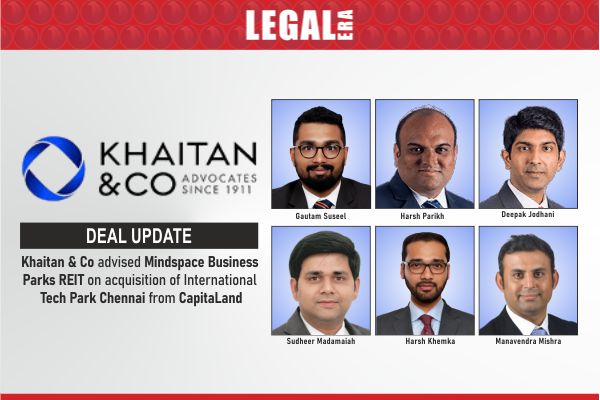 LegalEraGlobal's tweet image. Khaitan &amp;amp; Co Advised Mindspace Business Parks REIT On Acquisition Of International Tech Park Chennai From CapitaLand

Link to read full News:  legaleraonline.com/deal-street/kh…

#LegalEra #LegalUpdates #KhaitanCo #MindspaceREIT #RealEstate #REITDeal #CapitaLand