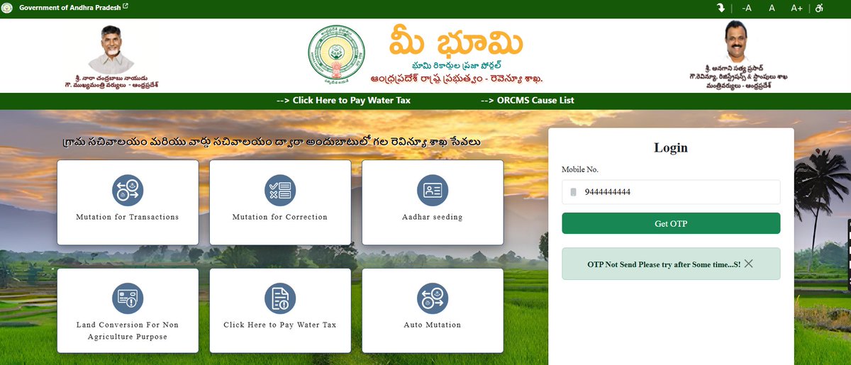 mytholabs's tweet photo. @SatyaAnagani Dear sir, the meebhoomi portal is constantly down and its been three days i have been visiting MROs office in Kakinada district- please resolve asap. server can't be always down . please resolve. https://t.co/nJ9tvSHoOT