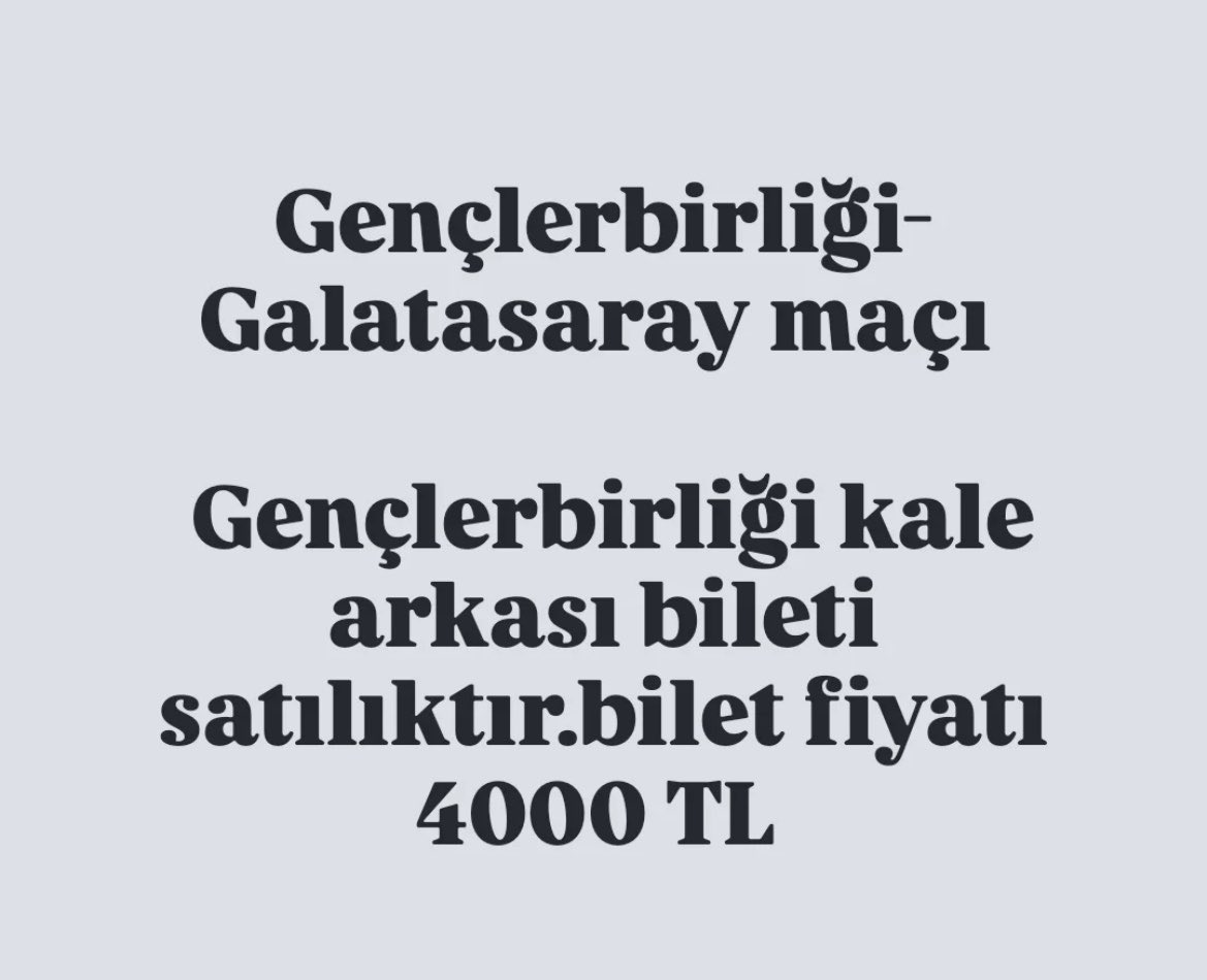 Arkadaşım satıyor arkadaşlar ilgilenen olursa #gs #gençlerbirliği #maç 🤩