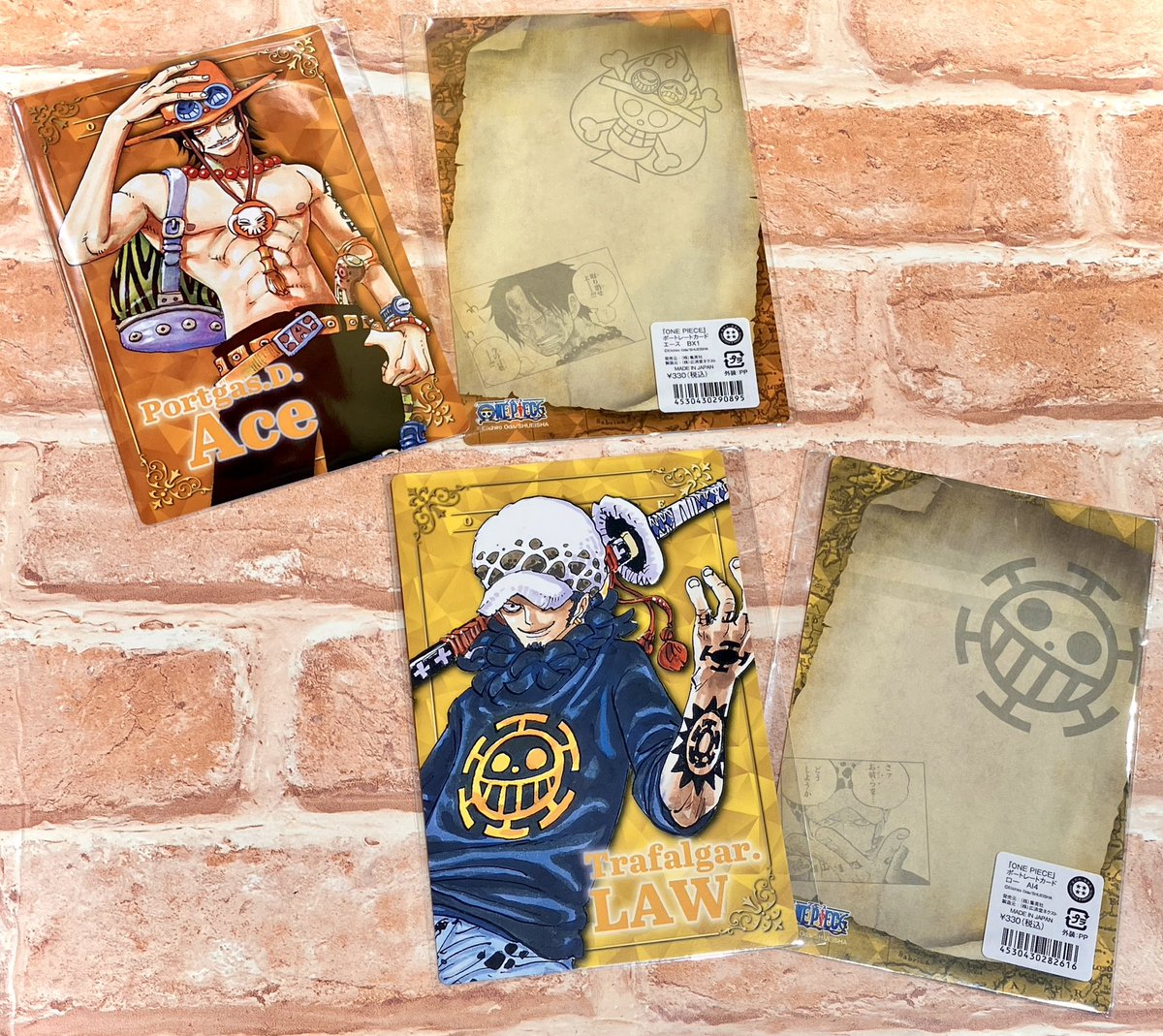 再入荷】原画商品 『ONE PIECE』ポートレートカード ルフィ/ゾロ