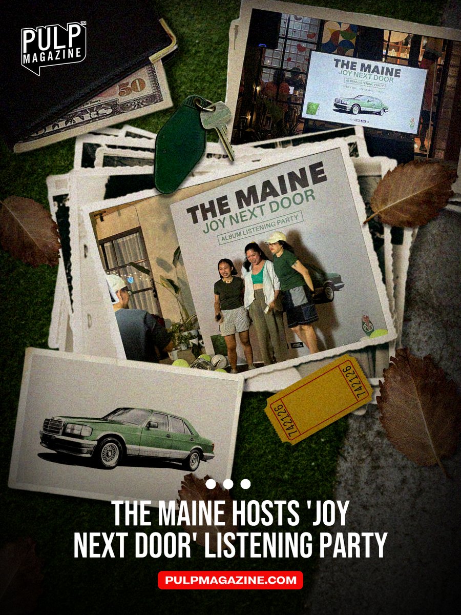PULPMagazinePH's tweet image. The Maine treated fans to an exclusive listening party for their freshly released new album, 'Joy Next Door!'

READ: tinyurl.com/TheMaineListen… 

#TheMaine #JoyNextDoor #ListeningParty #PULPMagazine @themaine