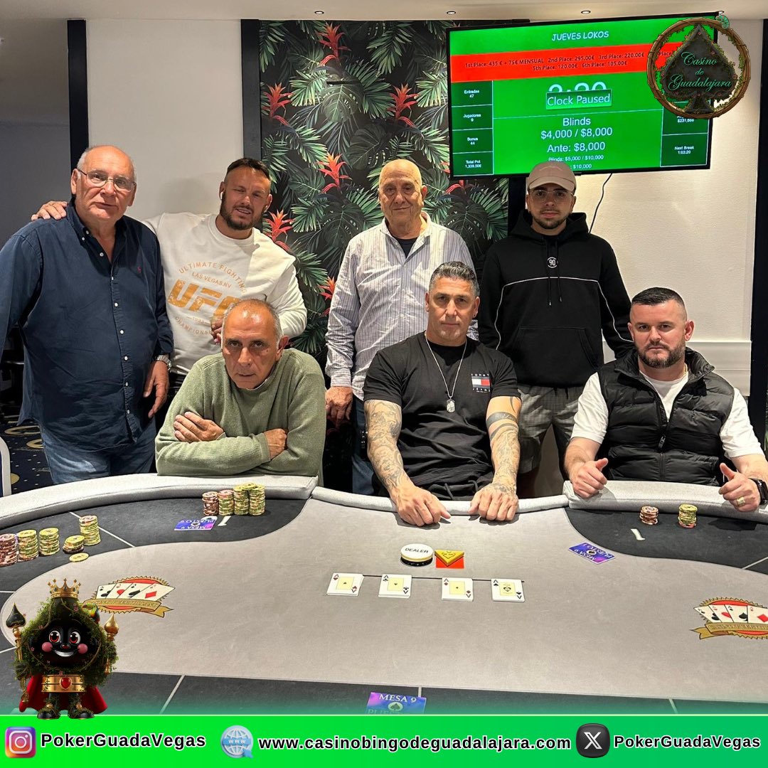 PokerGuadaVegas's tweet image. ¡Nuestra mesa final del Torneo Jueves!

🏆¡Enhorabuena a Pala por la victoria!

#PokerGuadaVegas
#Poker