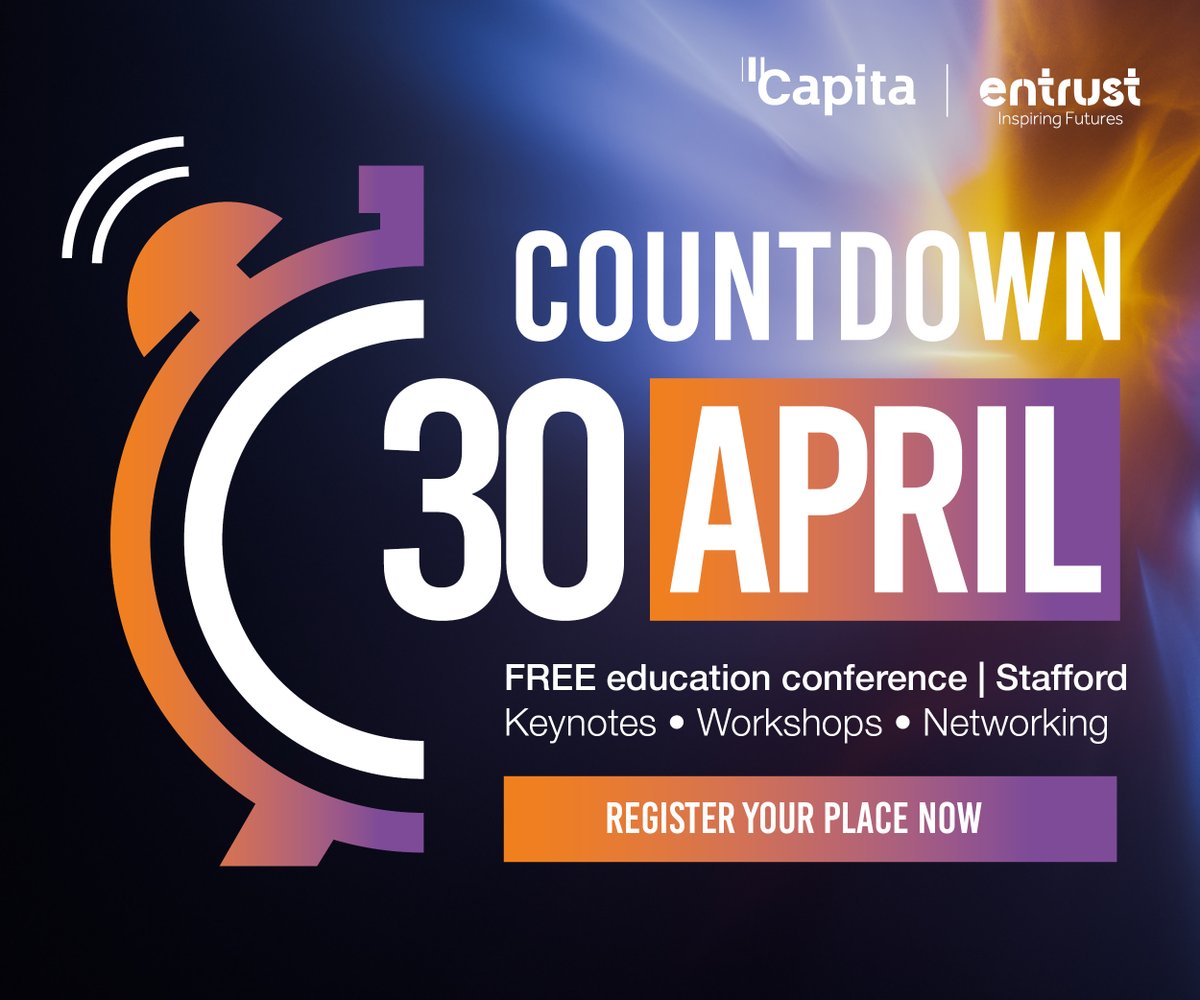 EntrustEDU's tweet photo. Digital, People and Compliance – from policy to practice, a free, full‑day conference for school and MAT leaders, focused on practical steps to strengthen digital capability, compliance and people‑centred improvement. https://t.co/U6G08Wl2pQ

#Education #Schools #MATs #School https://t.co/Ms7wGdGeOn
