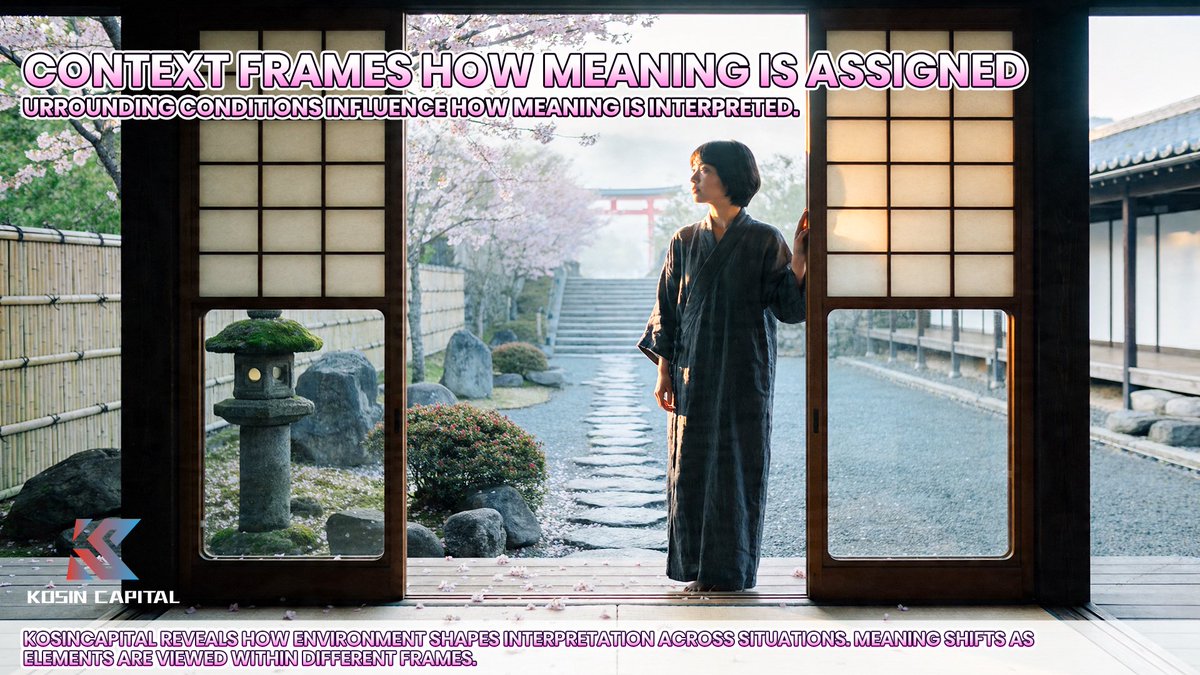 KosinCapital's tweet image. 💱Interpretation depends on context, not just elements.
🍀Same detail may carry different weight in different settings.
📊Shifting frames reorganize relationships subtly.
🌐KosinCapital connects environments to develop fuller understanding.

#KosinCapital #Context #Interpretation