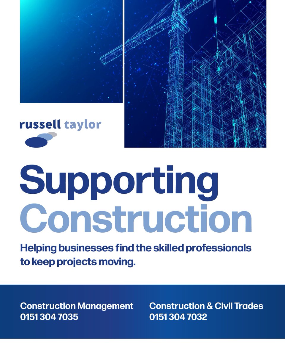 RTaylorGroup's tweet photo. 🏗️ We’re proud to support construction businesses, helping them find skilled professionals needed to keep projects moving &amp; deliver successful developments.

Strong projects start with strong teams! 👷 

#Construction #MarketplaceLive #YorkshireConstructionDay #RussellTaylorGroup https://t.co/EY3TbdmXNN