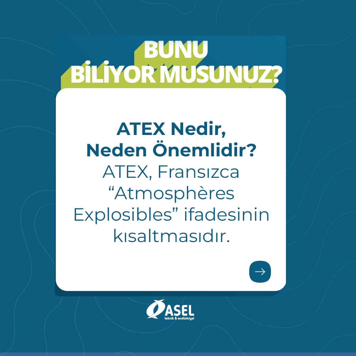 aselteknik2050's tweet image. ATEX Nedir, Neden Önemlidir?

Asel Teknik olarak geliştirdiğimiz CycloJet VNT 21 EXP modeli, bu zorlu testleri başarıyla tamamlayarak IIIC sınıfı sertifika ile onaylanmıştır.

#AselTeknik #CycloJet #ATEX #ATEXCertified #PatlayıcıOrtamGüvenliği #IndustrialSafety #Engineering