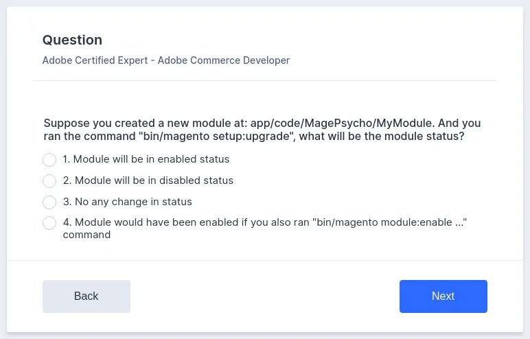 rajkbnp's tweet image. 💡 #Magento #Adobe #Certification for
"Adobe Certified Expert - Adobe Commerce Developer"

Q: 👇