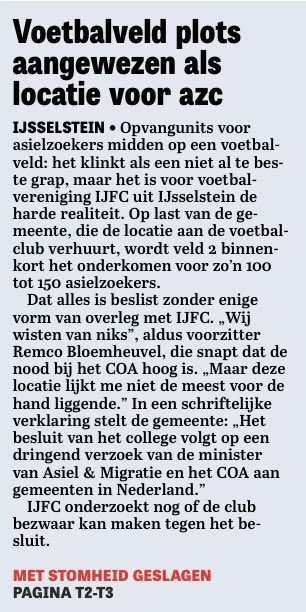 I_Kuijpers's tweet image. Talloze hotels, vakantieparken,  sporthallen een evenementengebouw en zelfs een kerkgebouw moesten er al aan geloven. En nu plaatsen ze een AZC op een voetbalveld.
What’s next? In uw achtertuin?
En ondertussen blijven de vreemdelingen toestromen. 
1.000 per week. Week in week