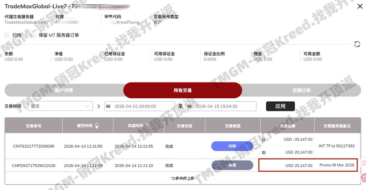 🏆TMGM销冠经理-Kreed。负责商务合作币圈KOL|外汇代理|资管团队,欢迎开顶代! tweet media