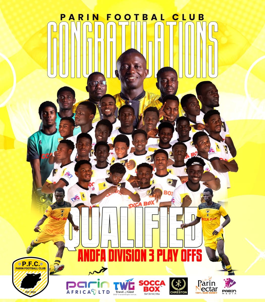 Parin_fc's tweet photo. From the grind to the spotlight. 💛
Parin Football Club officially QUALIFIED for the ANDFA Division 3 Playoffs.
This is just the beginning. #ParinFC #RoadToGreatness #Division3 #PlayoffsBound https://t.co/QzeUspy4ki
