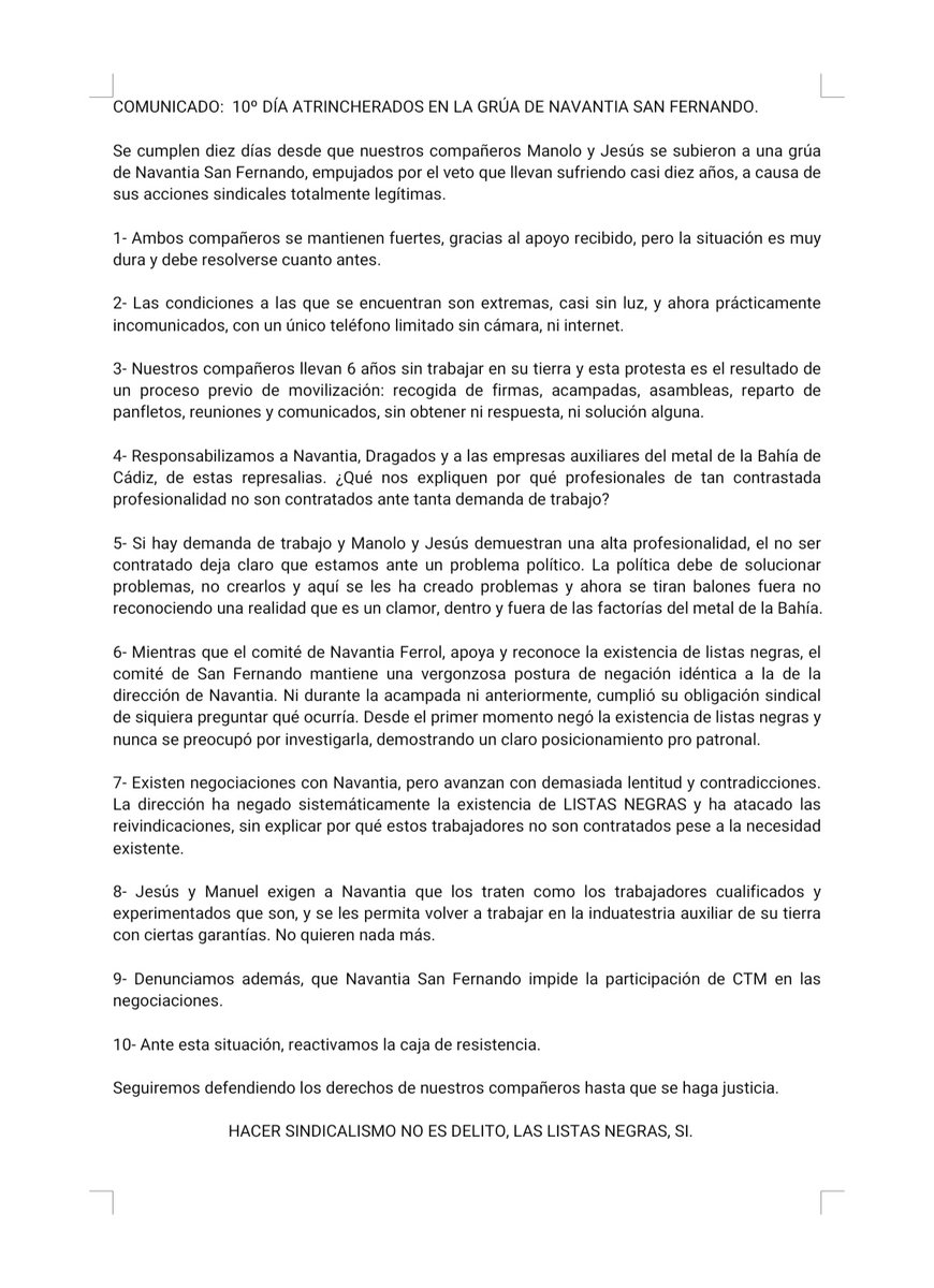 @CTM coordinadora de trabajadores del metal tweet media