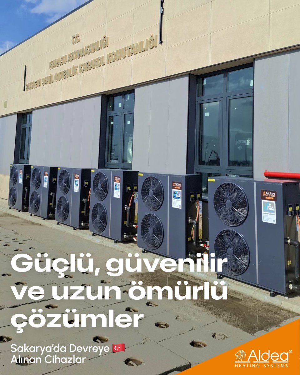 AldeaEnerji's tweet photo. Sakarya Karasu Sahil Güvenlik için gerçekleştirilen projede sistem başarıyla devreye alındı ⚙️

Bu yapı sayesinde sistem performansı artırılırken enerji kullanımı da optimize edildi 🌡️

#Aldea #IsıPompası #EnerjiVerimliliği #SürdürülebilirEnerji #Mühendislik https://t.co/SEXfEZnmiX