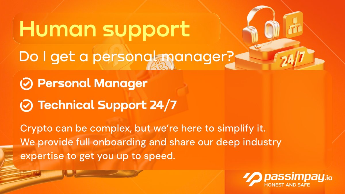 🌐 Crypto is complex. We make it effortless.

Most gateways leave you alone with a documentation link and a chatbot. At PassimPay, we do things differently.

👥 You don't just get a payment gateway - you get a dedicated partner. From global reach to 24/7 personal support, we’ve