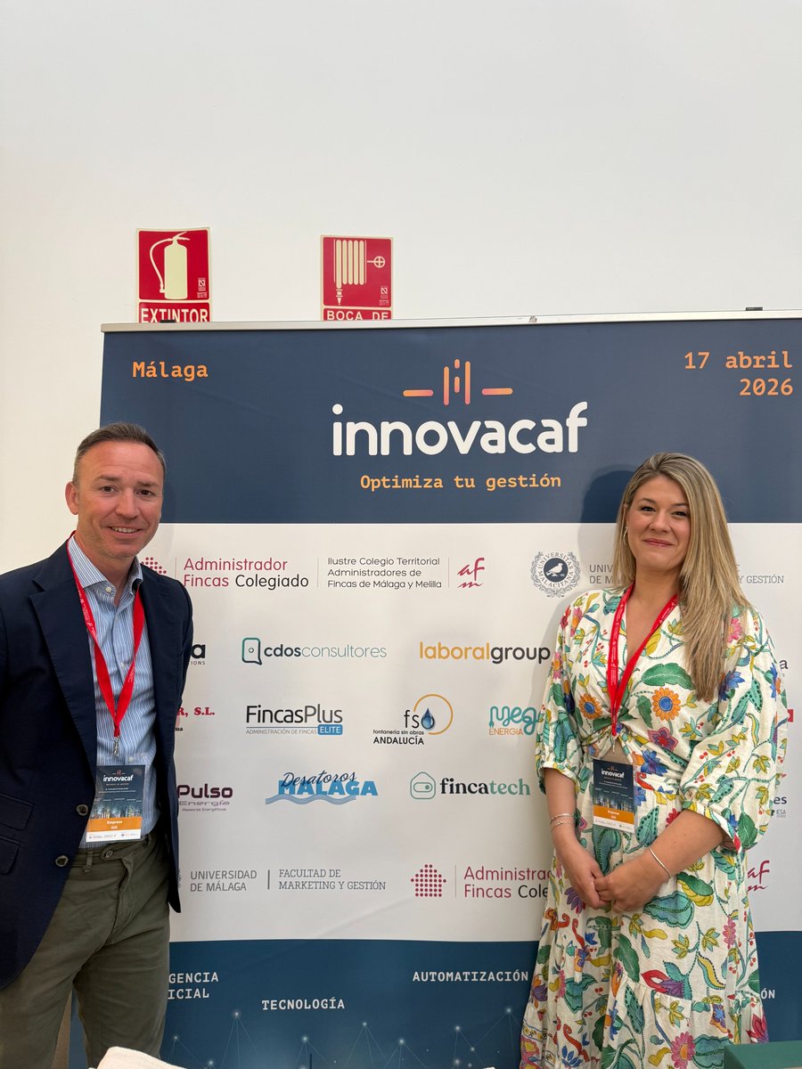 idsplus's tweet photo. Un año más acompañando a los Administradores de Fincas en #innovacaf. Pásate por nuestro stand!
#Innovacaf2026 #FincasPlusElite #IDS #CafMálaga #AFColegiados @CAFMalagaES https://t.co/zMs0lPoHFB