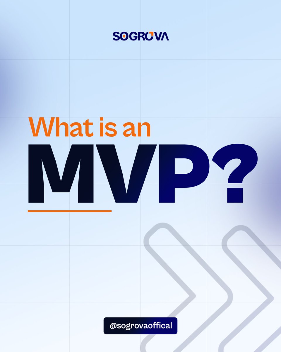 officialsogrova's tweet image. It's the fastest way to test your idea without wasting time or money. Build smart. Scale faster.

#StartupNigeria #MVP #TechStartup #ProductDevelopment #sogrova