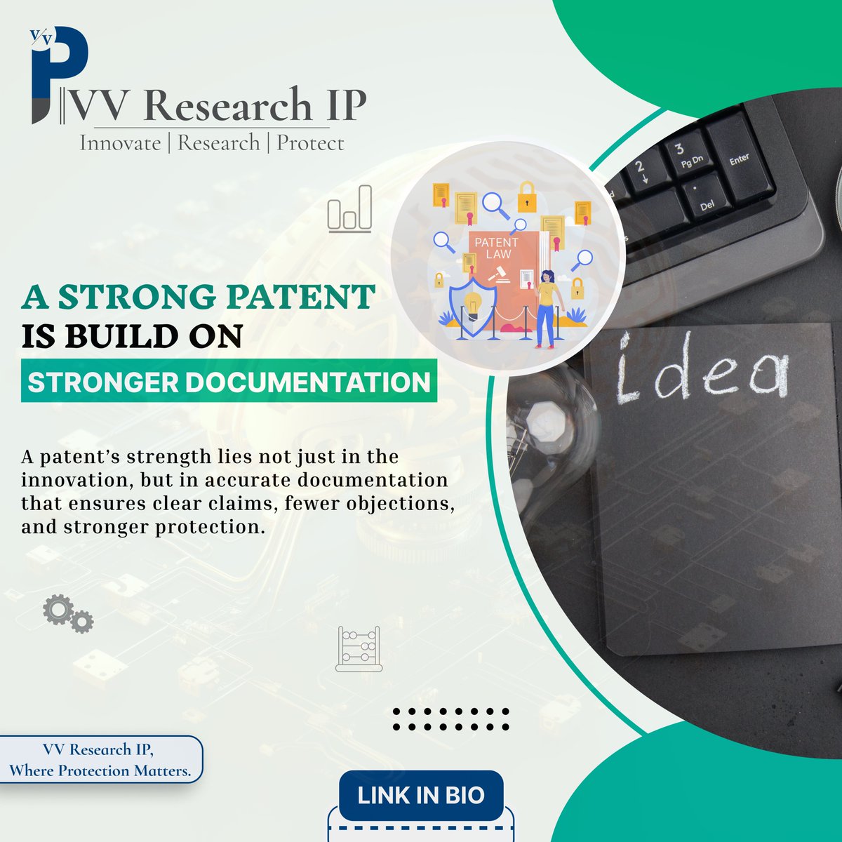 vvresearchip's tweet image. A great idea alone isn’t enough; what really matters is how well it’s documented.

Clear claims and accurate drawings make all the difference in avoiding objections and building a strong, reliable patent.

#Patent #PatentDrawings #Trademark #Copyright #PatentDrafting