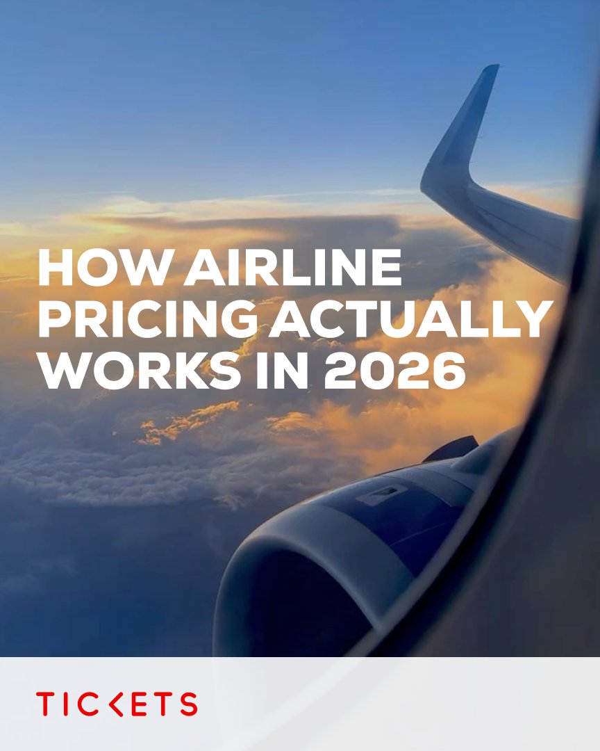 tickets_hq's tweet image. Airline pricing is changing. AI is making it faster, smarter, and harder to keep up with. Good thing you don't have to. Tickets tracks price history and tells you whether to buy now or wait.
Link in bio 👇
#travelhack #cheapflights #flightdeals #travelsmart