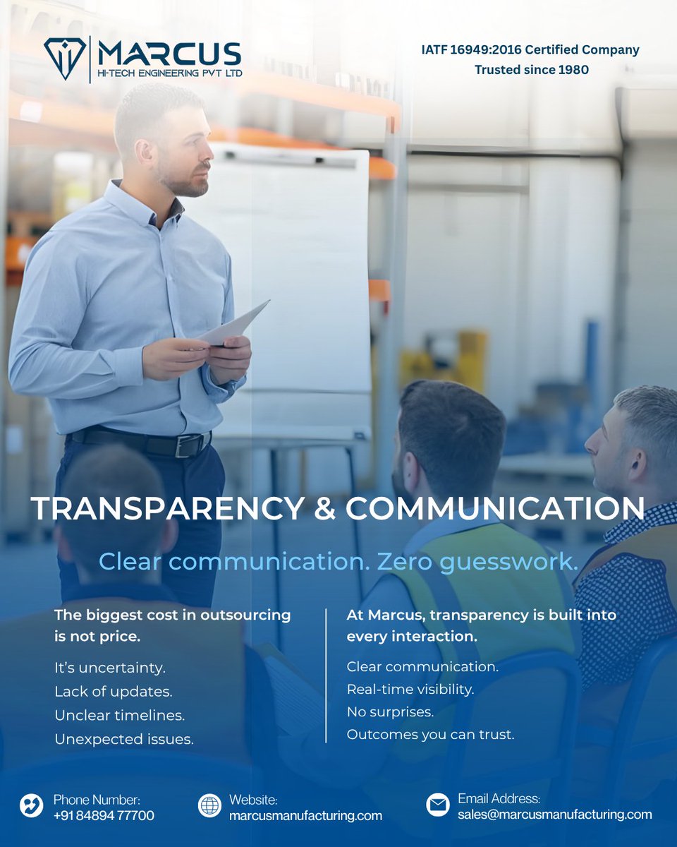 Marcus7432's tweet image. Clear communication. Zero guesswork. 🎯

In engineering, surprises are rarely a good thing. We build transparency into every interaction to ensure your project stays on track and under control.

#PrecisionEngineering #ProjectManagement #MarcusHiTech