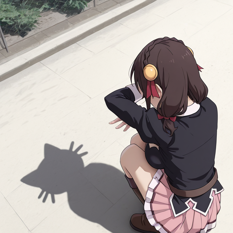 saku_una_anison's tweet image. ゆんゆんの１人遊び
#このすば #konosuba