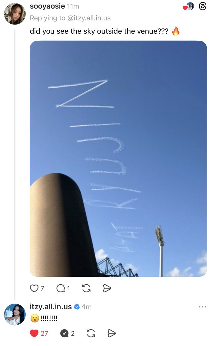 sooyashosie's tweet image. the way all itzy members interacted with me now 😋 #BlessedLife