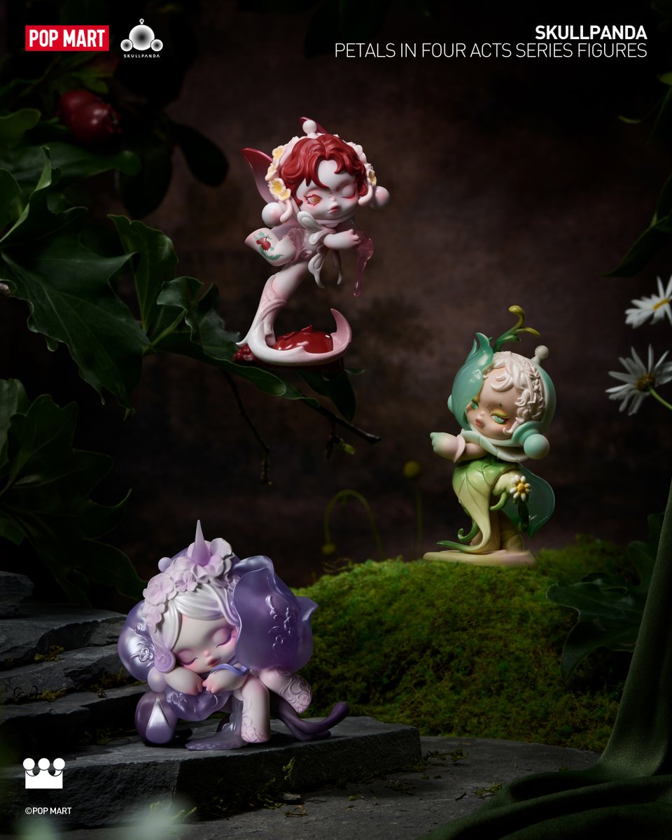 POPMARTGlobal's tweet photo. On the stage of time,

every bloom plays a role. 🎭

#POPMART #skullpanda #petalsinfouracts #literature #blindbox #macbeth #AMidsummerNightsDream #RomeoAndJuliet #Hamlet https://t.co/cCFuxgfmbZ
