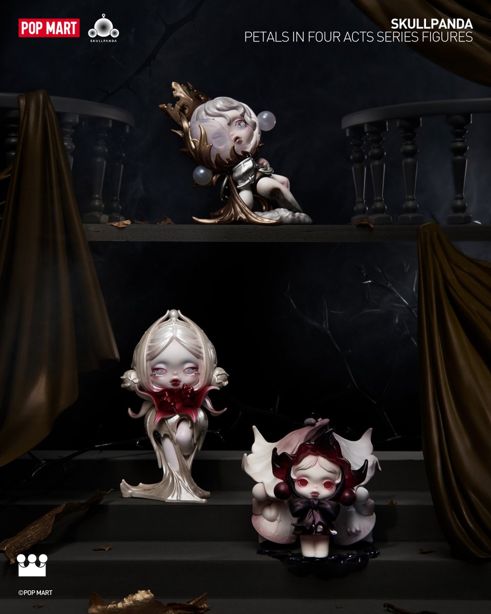 POPMARTGlobal's tweet photo. On the stage of time,

every bloom plays a role. 🎭

#POPMART #skullpanda #petalsinfouracts #literature #blindbox #macbeth #AMidsummerNightsDream #RomeoAndJuliet #Hamlet https://t.co/cCFuxgfmbZ
