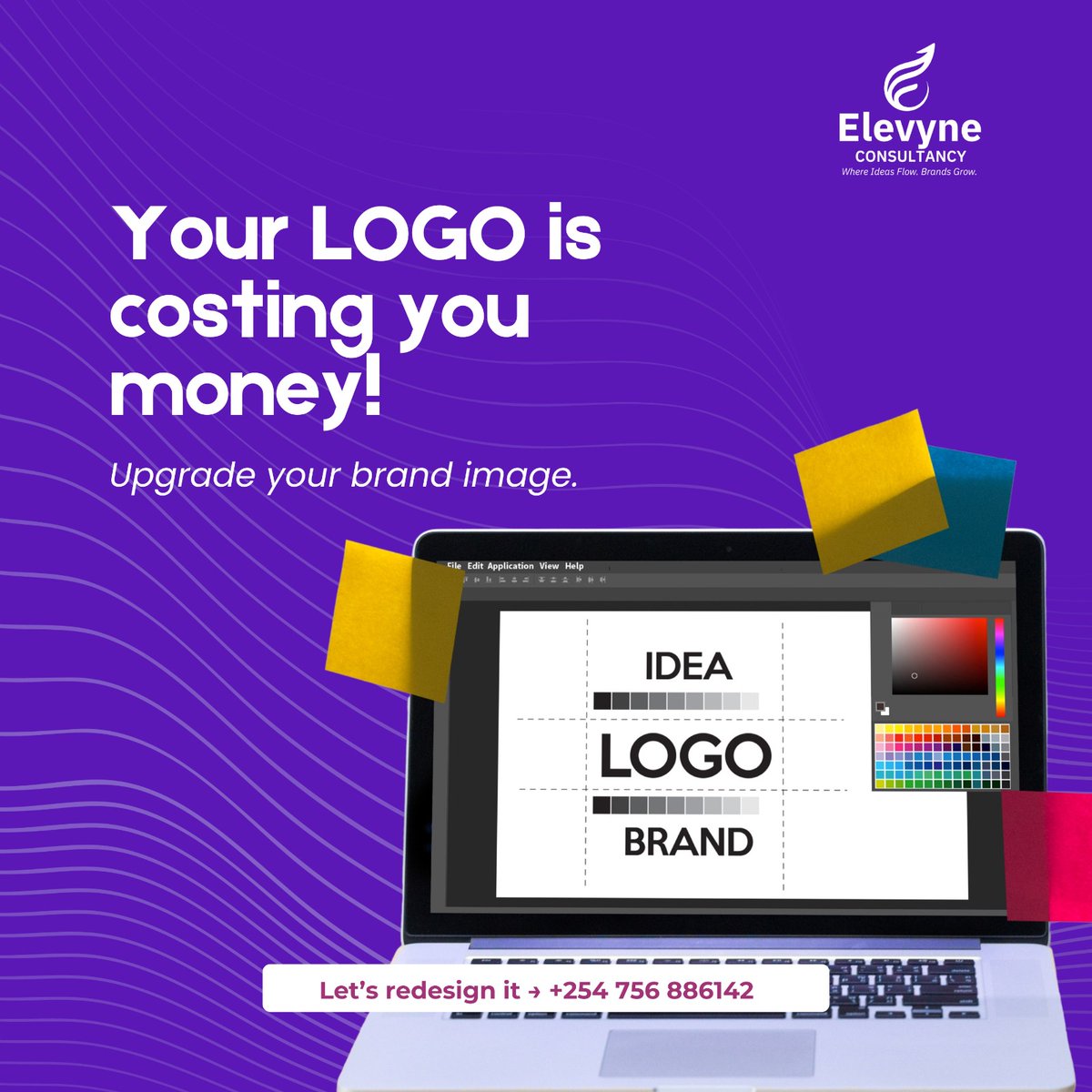 elevyneconsult's tweet photo. Honest question  when someone Googles your business and sees your logo, what do they feel? If you're not sure, it might be time for a change. Call us today. +254 756 886142
#BrandingKenya #LogoDesign #ElevyneConsultancy https://t.co/R2XGFpwEAa