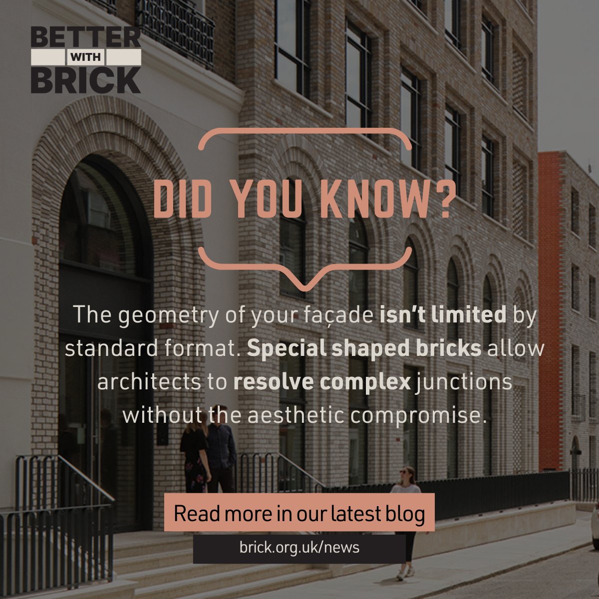 BricksUK's tweet photo. Design isn’t limited by standard formats. Special shaped clay bricks resolve complex junctions without the aesthetic compromise. Clay brick specials opens the door to endless design opportunities, allowing creativity and precision to work hand in hand. https://t.co/jzjNDcFqtV https://t.co/O2b4MDea2w