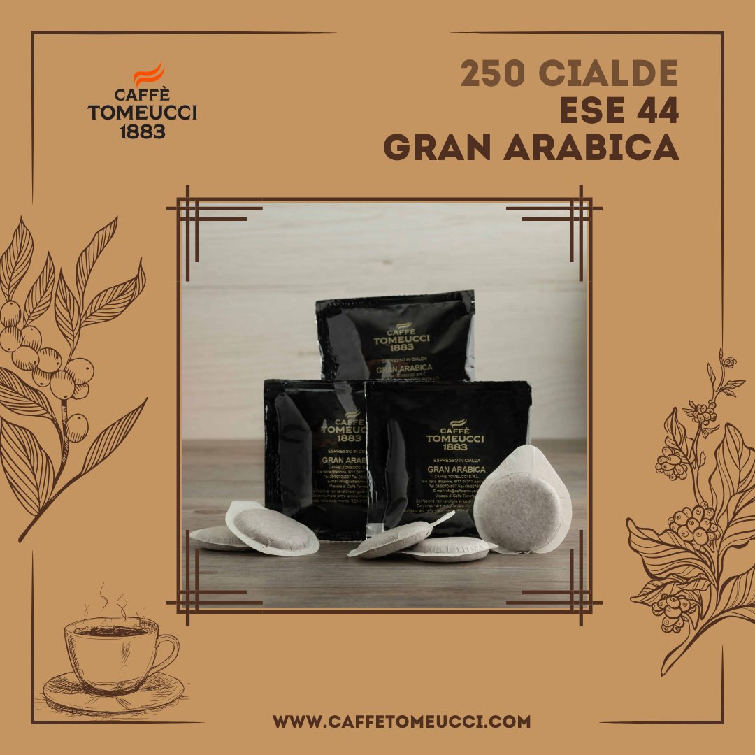⬇⬇🔥 250 Cialde Ese44 GRAN ARABICA 🔥⬇⬇
caffetomeucci.com/shop/caffe-tom…

☕ #CaffèTomeucci1883
🗺 Via della Stazione 9/11, Aprilia LT
📲 +39 06 92 70 40 37
🌐 caffetomeucci.com
📧 info@caffetomeucci.com