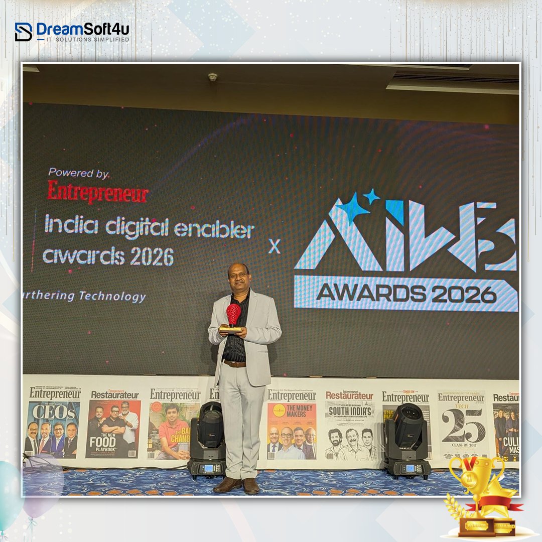 Dreamsoft4uPvt's tweet image. Proud moment! 🏆
DreamSoft4u wins Best Digital Transformation in Healthcare at Entrepreneur Tech &amp;amp; Innovation Summit 2026.
Driving innovation in healthcare, AI &amp;amp; digital solutions 🚀

#DreamSoft4u #HealthTech #DigitalTransformation #AI #Innovation