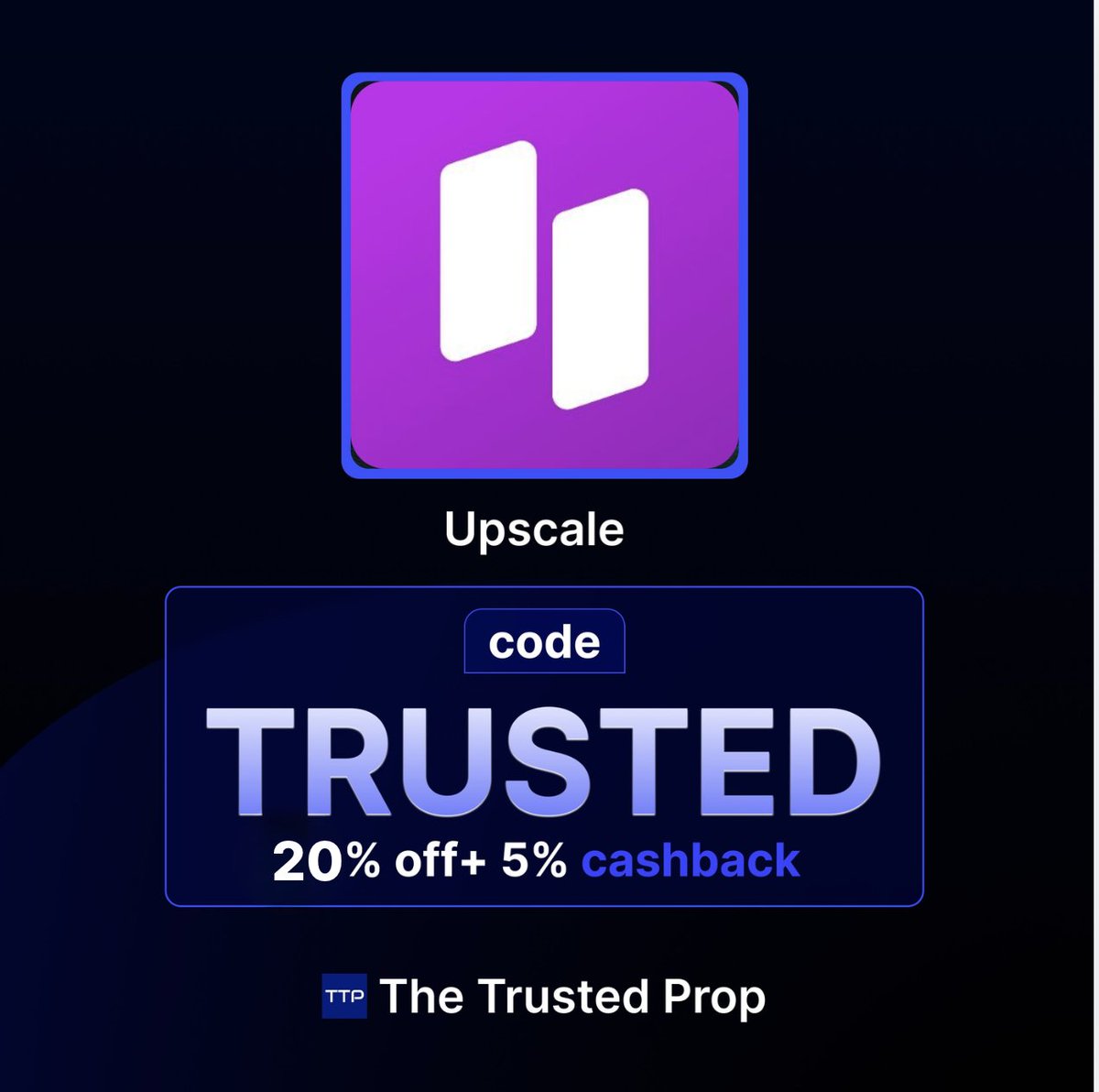 TheTrustedProp's tweet image. If you're planning to buy, don’t go full price.

Use code TRUSTED and get
💸 20% OFF + 5% Cashback
Smart traders don’t pay full price… they play it right.

👉 Get it here:
 thetrustedprop.com/checkout/upsca…

#PropFirm #ForexTrading #FundedTrader #upscale #TradingDeals #ForexIndia