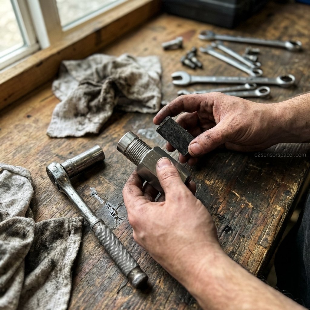 MikeBellane's tweet image. Tired of the P0420 light mocking you after your exhaust upgrade? 🛑 Stop chasing ghost codes and get the mechanical fix that actually works. 180° spacer + mini cat = clean dash. Get yours: o2sensorspacer.com #o2sensorspacer #carmods