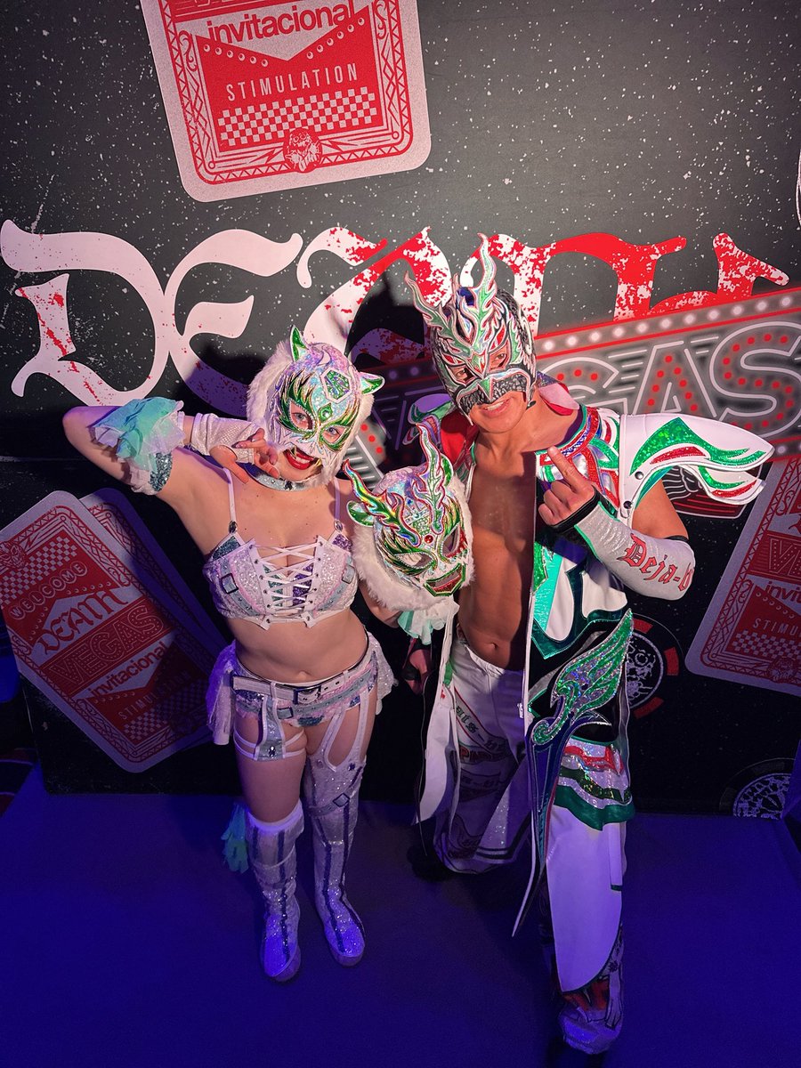 DEATH VEGAS Thankyou✨

キッちゃんズ負けたー😭
てかXが舞華とかパワーあるしイトーちゃんと違いすぎて無理😭😭😭
そんなテンションで行ってなかった…

全てはイトーちゃんが若干？乗り移ってた舞華のせいだー🫩‼️

またキッドさんと組めるの楽しみにしてます🫶🏻