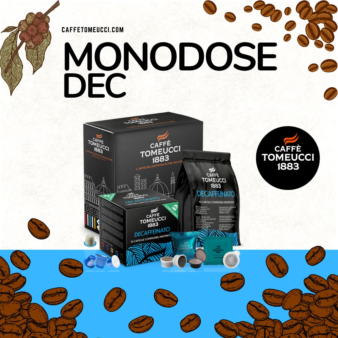 ⬇⬇ Monodose DEC ⬇⬇
caffetomeucci.com/monodose-dec/

☕ #CaffèTomeucci1883
🗺 Via della Stazione 9/11, Aprilia LT
📲 +39 06 92 70 40 37
🌐 caffetomeucci.com
📧 info@caffetomeucci.com

#CaffèTomeucci #caffe #caffè #espresso #cappuccino #bar #rome #italy