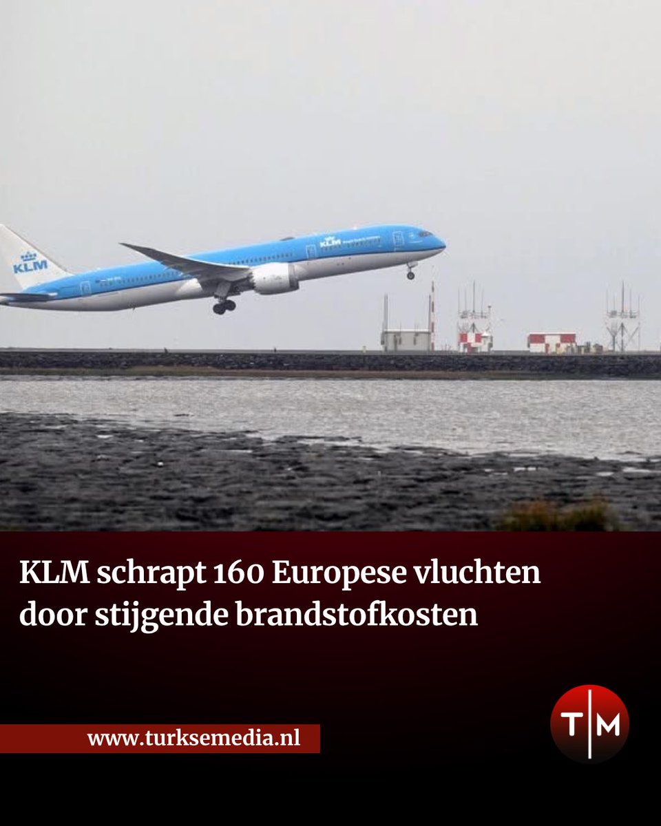 TurkseMedia's tweet image. KLM schrapt 160 Europese vluchten door stijgende brandstofkosten

KLM schrapt volgende maand 160 vluchten binnen Europa vanwege oplopende brandstofkosten

➡️ Lees verder: turksemedia.nl/klm-schrapt-16…

#KLM #Iran #Schiphol #Nieuws #TurkseMedia