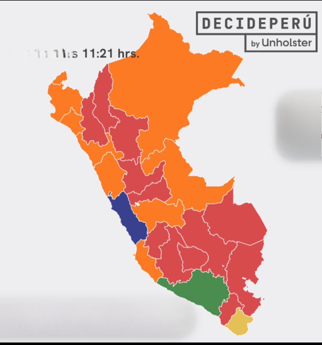 A <a href="/DecidePeru_/">DecidePerú</a> se le ve el fustán #Porkista al publicar ese mapa donde le regala a #RLA todo Lima Provincias, siendo que allí no ha ganado provincia alguna. Porky gana en Lima Metropolitana solo por el 2.1% a <a href="/KeikoFujimori/">Keiko Fujimori</a> 
A ver si deciden corregir tremendo yerro.