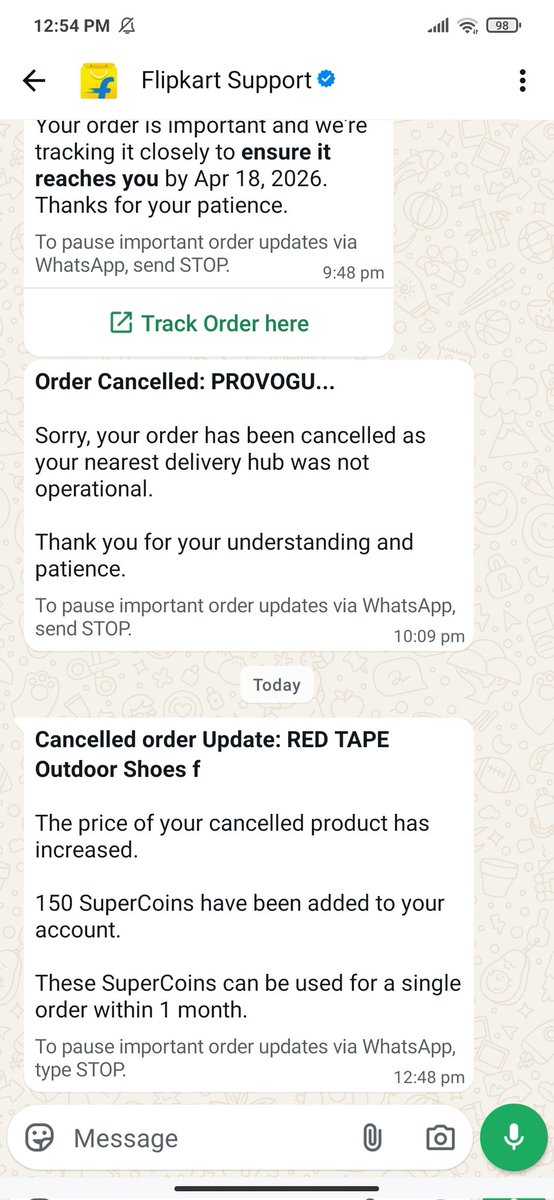 VIJAYYCHOUDHARY's tweet image. Shame on Flipkart for cancelling confirmed orders and increasing prices later.
This is misleading and unfair business practice. Take responsibility! #FlipkartComplaint #BadService @flipkartsupport @Flipkart @FlipkartEnables @jagograhakjago @ConsumerHelp_