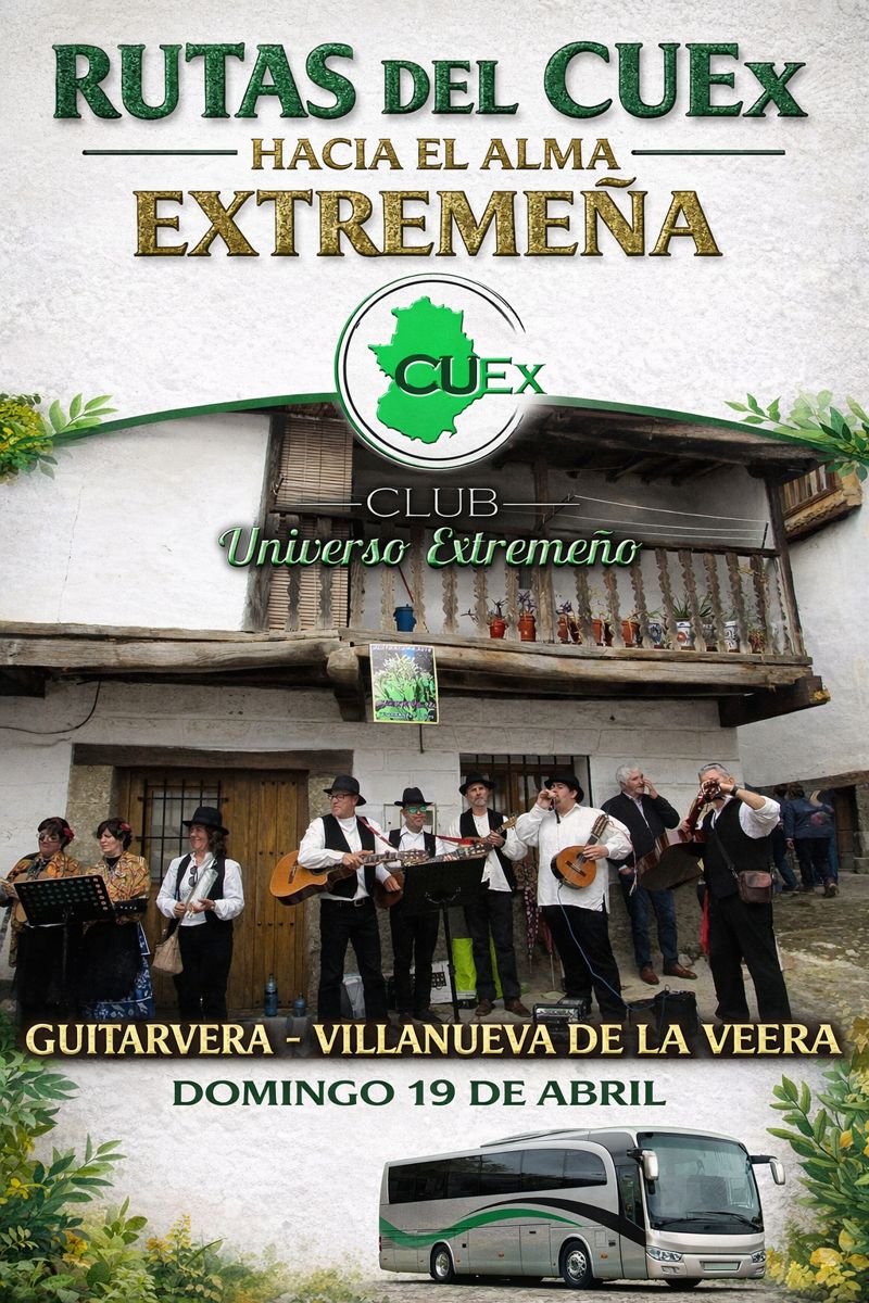 ClubExtremeno's tweet photo. Y comenzamos un proyecto acariciado largo tiempo: LAS RUTAS AL ALMA EXTREMEÑA,  los viajes a las fiestas de los pueblos extremeños para pasarlo de miedo. Primer viaje a Guitarvera (Villanueva de la Vera). Estad atentos a próximas convocatorias. https://t.co/ak5TgMnSKU