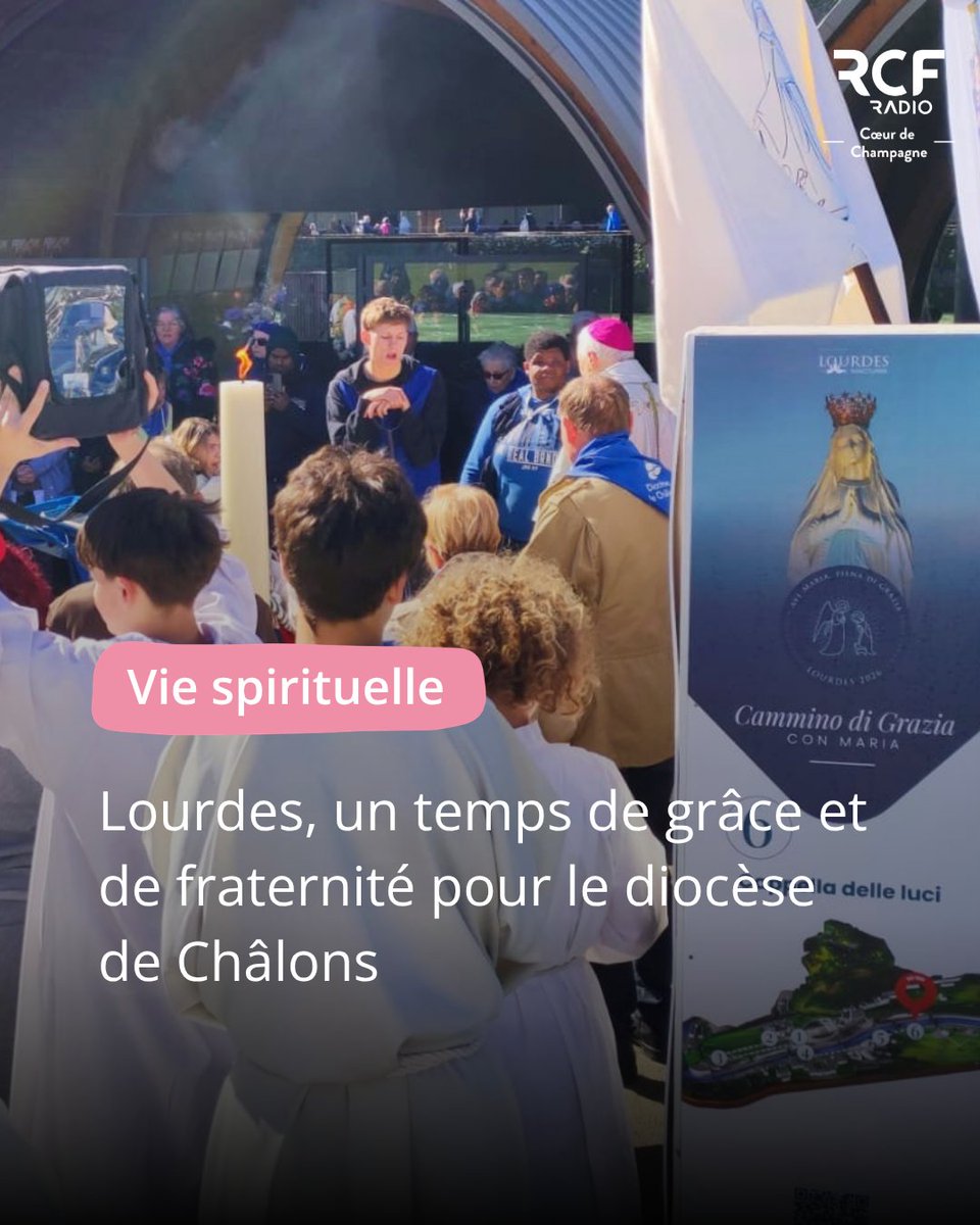 rcfcoeurdechamp's tweet image. Depuis Lourdes, un regard sur un temps fort du Diocèse de Châlons  🙏

Plus de 400 pèlerins de Châlons vivent cette semaine un moment intense de foi, de service et de fraternité à Lourdes.

🎧 À écouter ici : rcf.fr/vie-spirituell…

#Lourdes #Pèlerinage #Foi #Église #Châlons