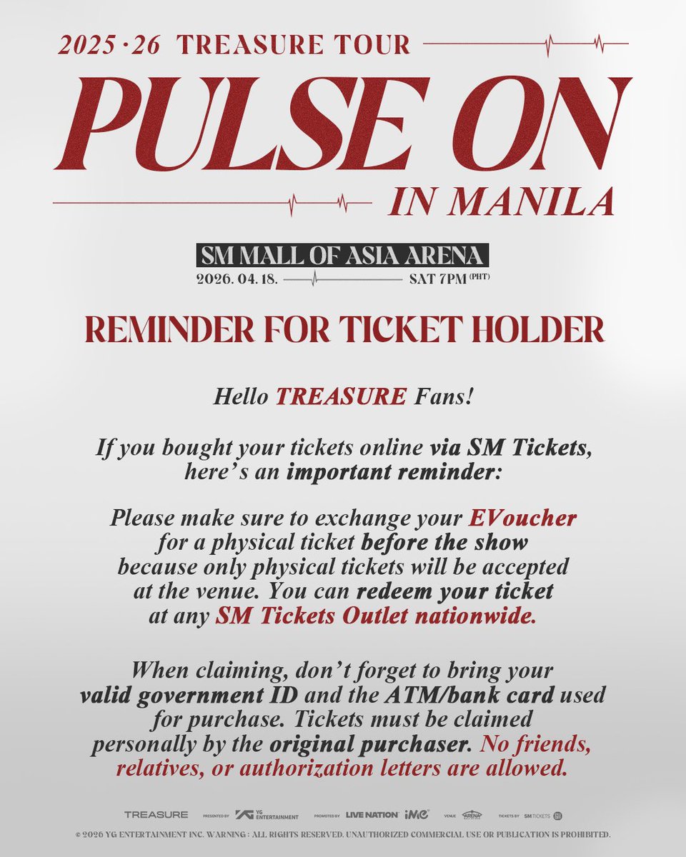 GET SET, TEUME! 💎
The wait is almost over! We want you to have the best time ever, so we’ve gathered all the important details in one place. 💙

Take a quick look at the Redemption Guidelines and Ticket Reminder to make your day easy and worry-free. Let's get ready to event
