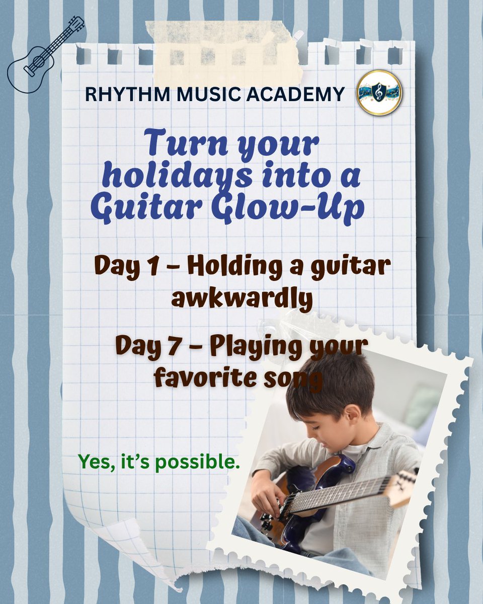 Rhythm753565's tweet image. Bored at home?
Become a musician instead 🎸🔥
Learn. Play. Perform.

👉 DM “START” now!

#learnmusic #guitarreels #musicacademy #holidayvibes #newskill #creativekids