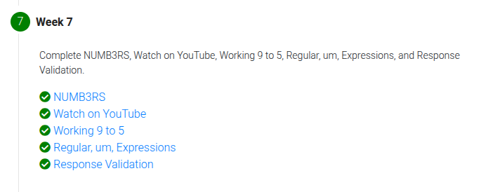 Vishaladitya001's tweet image. #Day10 of my CS50 Python journey

Completed all assignments from Week 7.

#CS50 #Python #LearningInPublic #100DaysOfCode