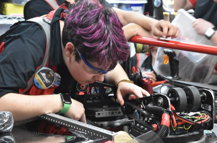 RedStorm509's tweet photo. It's day two of NE DCMP and Red Storm is ready to go! We would like to shout out our Co-captain, Leslie, who is interviewing today for the FIRST leadership award. We are so proud of her, and the entire team, and look forward to another great day! https://t.co/Q7vNvXPyG2