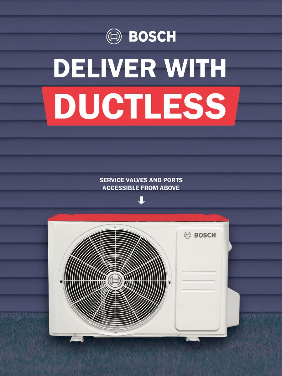 JSWareGroup's tweet photo. ⏱️ When time matters, choose Bosch Climate 5000 ❄️

✔ Inverter-driven comfort
✔ Faster installs 🔧
✔ Built-in prop holder = extra hands 💪

Work smarter, not harder.
Stop in &amp; learn more today. https://t.co/rM0Vebr650