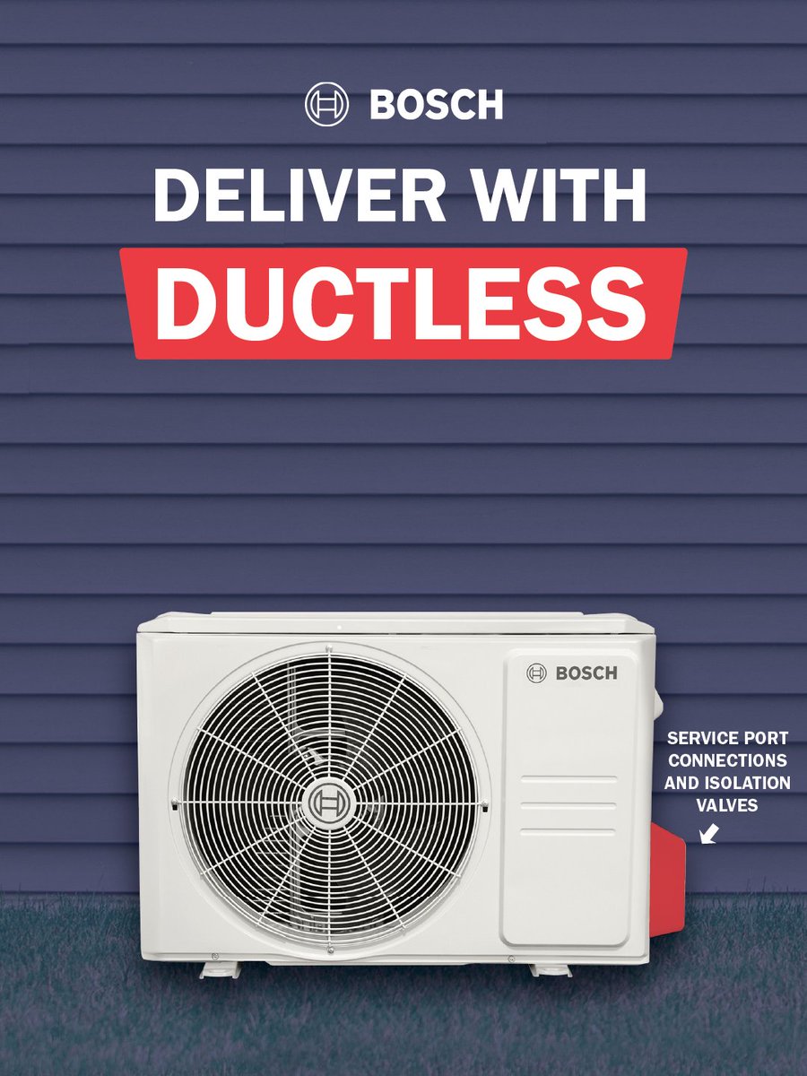JSWareGroup's tweet photo. ⏱️ When time matters, choose Bosch Climate 5000 ❄️

✔ Inverter-driven comfort
✔ Faster installs 🔧
✔ Built-in prop holder = extra hands 💪

Work smarter, not harder.
Stop in &amp; learn more today. https://t.co/rM0Vebr650