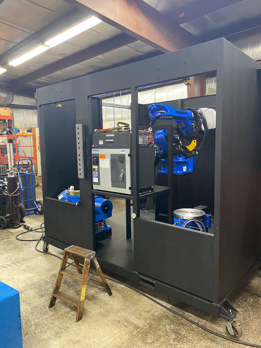 ALINSenterprise's tweet image. Work with the skilled AL-INS team on your welding robot project! Our team can work alongside you through installations and programming! For more, call (920) 238-5460 or visit al-ins.com #MadeInTheUSA #roboticwelding #industrialautomation