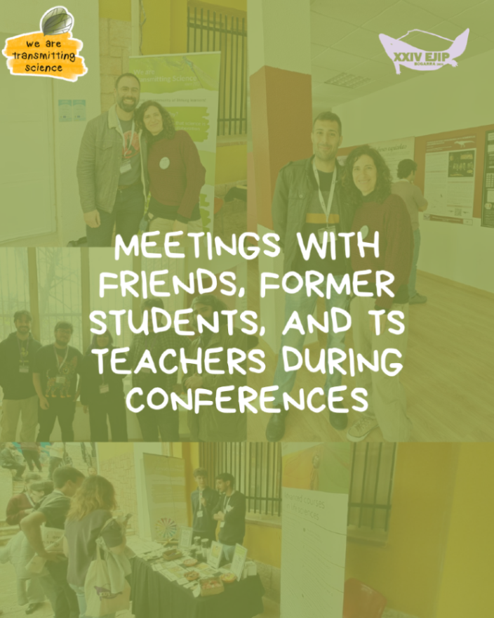 TransmitScience's tweet photo. We always enjoy attending conferences and reconnecting with former students, TS teachers, and friends. Last week at EJIP, Sole was joined by Mohamed and Marc at the stand. Thank you to everyone who stopped by; it was a pleasure seeing you there. 🌿

#WeareTransmittingScience https://t.co/rpDTw3ZyuK