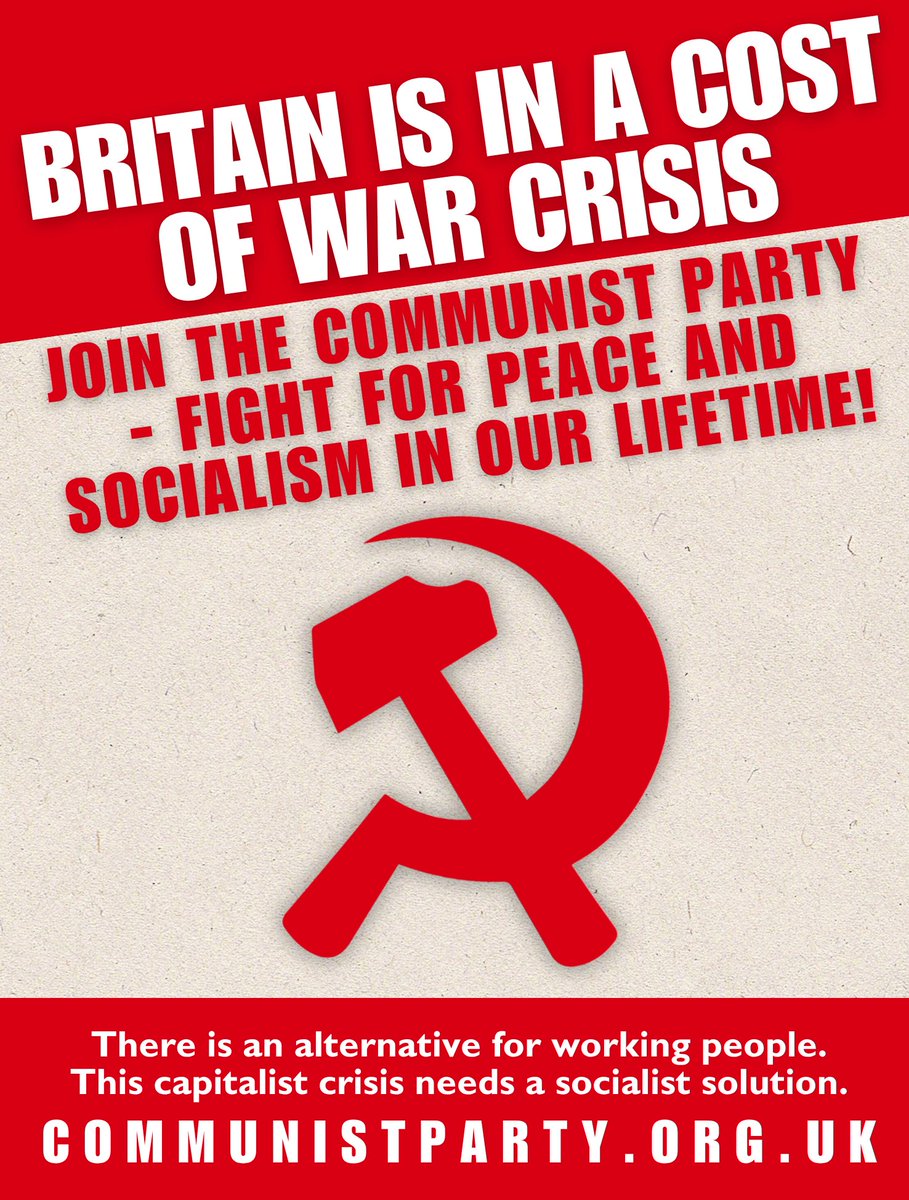 CPBritain's tweet photo. This weekend the Communist Party is launching a new recruitment campaign. The focus is on building through activity.

We are calling on all comrades and branches to play their full part in this campaign.

We are calling on everyone who wants to fight for a socialist Britain and a better world to join the Communist Party.

As the Marxist Leninist party of the trade union movement and the party of the workers, our branches are throwing themselves into struggles across Britain from combatting the far right to election campaigns to international solidarity work - and everything in between.

History shows us that a stronger Communist Party means a stronger working class and a stronger mass movement in Britain for peace, democracy and socialism.

If you want to play your part, then now is the time. 

Join the Communist Party today 🔗 https://t.co/HzE4MTWT3B