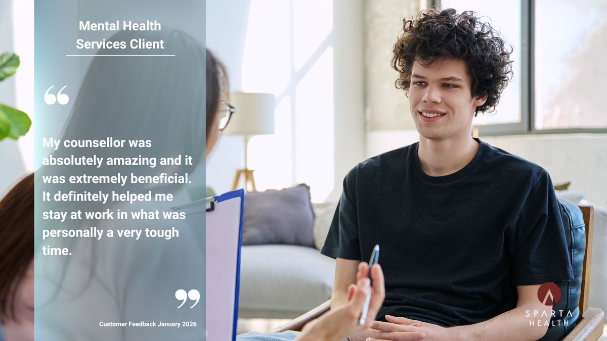 Sparta_Health's tweet image. Feedback Friday! Great work team! 
#bestadvice #Tips #Leadership #Management #Motivation #Innovation #Business #mentalhealth #workplacehealth #HR #healthandsafety #employeewellbeing #mentalwellbeing #wellbeing #workplacewellbeing #hr #healthtech #TherapistsConnect